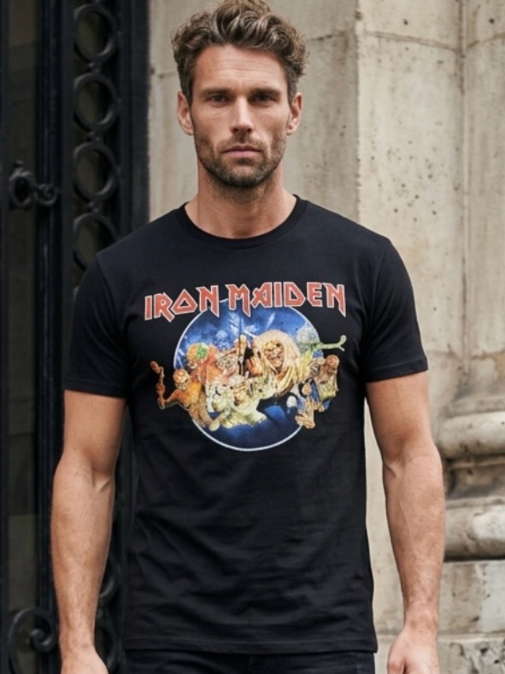Big & Tall | Iron Maiden Wasted Years Circle Shirt